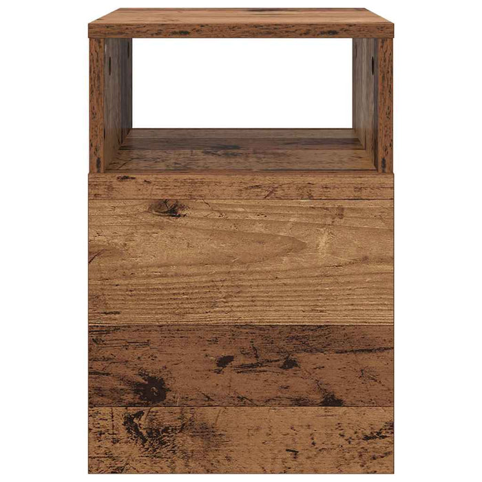 Masă laterală 2 pcs Lemn vechi 30,5 x 30 x 45 cm Lemn compozit - WALTI WALTI