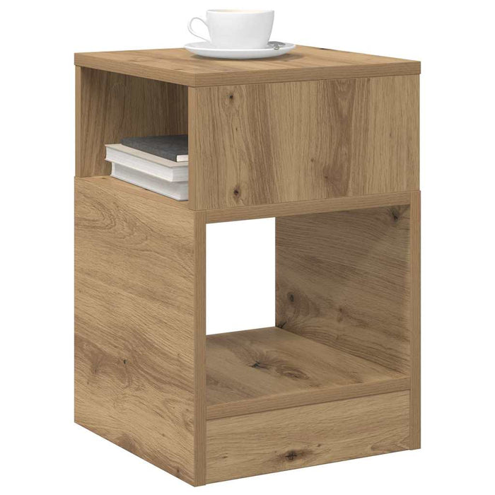 Masă laterală Stejar Artizanal 30,5 x 30 x 45 cm Lemn prelucrat WALTI