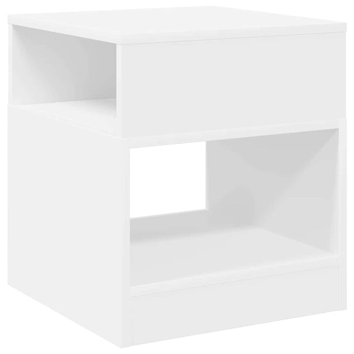 Masă laterală Alb 40,5 x 40 x 45 cm Lemn compozit - WALTI WALTI