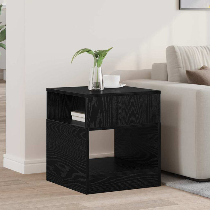 Masă laterală Stejar Negru 40,5 x 40 x 45 cm Lemn compozit - WALTI WALTI