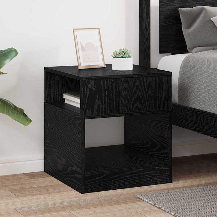 Masă laterală Stejar Negru 40,5 x 40 x 45 cm Lemn compozit - WALTI WALTI