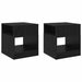 Masă laterală 2 pcs Stejar Negru 40,5 x 40 x 45 cm - WALTI WALTI