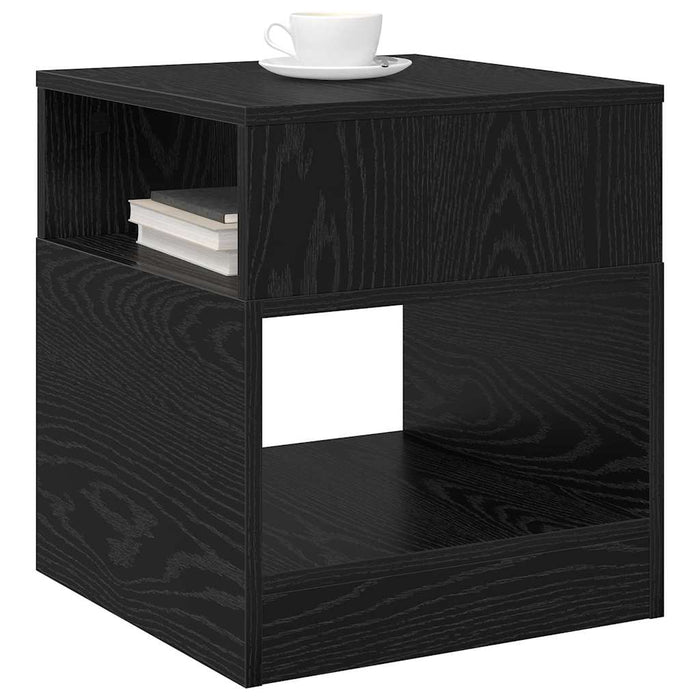 Masă laterală 2 pcs Stejar Negru 40,5 x 40 x 45 cm - WALTI WALTI