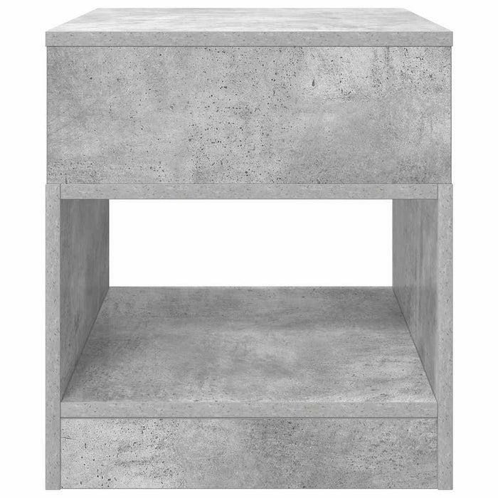 Masă laterală Gri din beton 40,5 x 40 x 45 cm Lemn compozit - WALTI WALTI