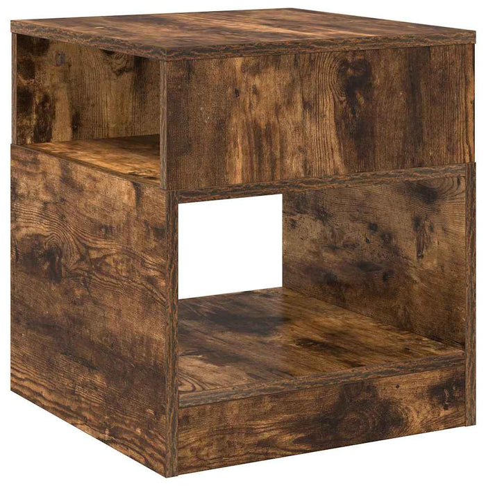 Masă laterală Stejar fumuriu 40,5 x 40 x 45 cm Lemn compozit - WALTI WALTI