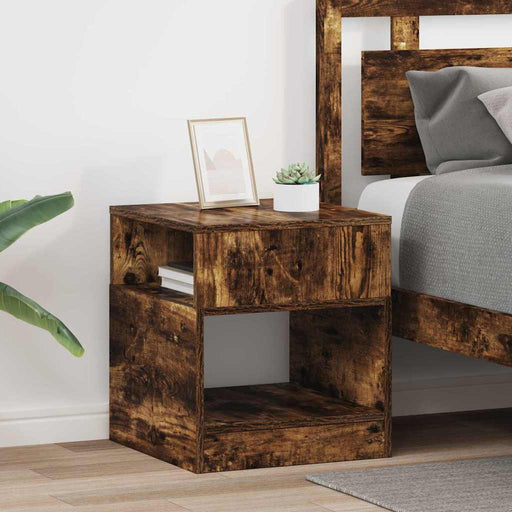 Masă laterală 2 pcs Stejar fumuriu 40,5 x 40 x 45 cm - WALTI WALTI