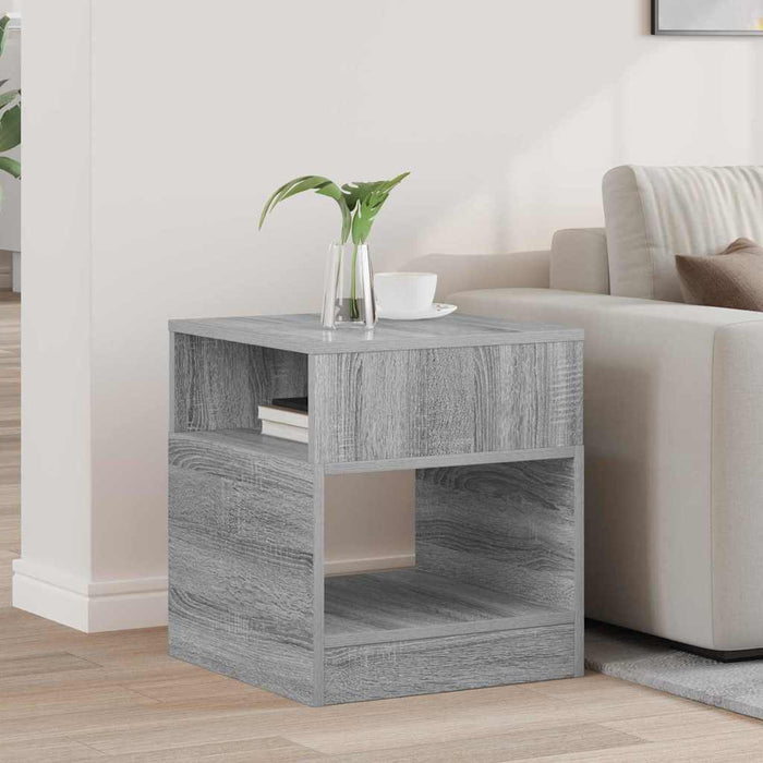 Masă laterală Gri Sonoma 40,5 x 40 x 45 cm Lemn compozit - WALTI WALTI