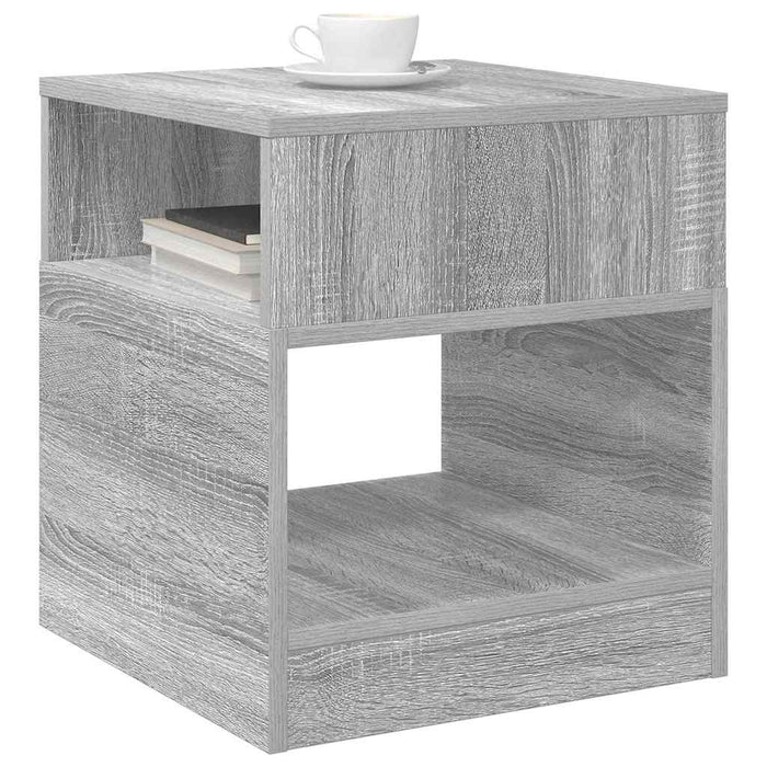 Masă laterală 2 pcs Gri Sonoma 40,5 x 40 x 45 cm Lemn compozit - WALTI WALTI
