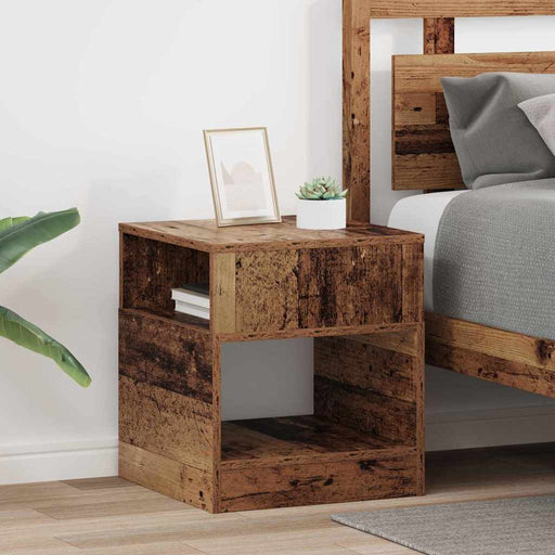 Masă laterală 2 pcs Lemn vechi 40,5 x 40 x 45 cm Lemn compozit - WALTI WALTI