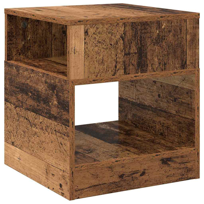 Masă laterală 2 pcs Lemn vechi 40,5 x 40 x 45 cm Lemn compozit - WALTI WALTI