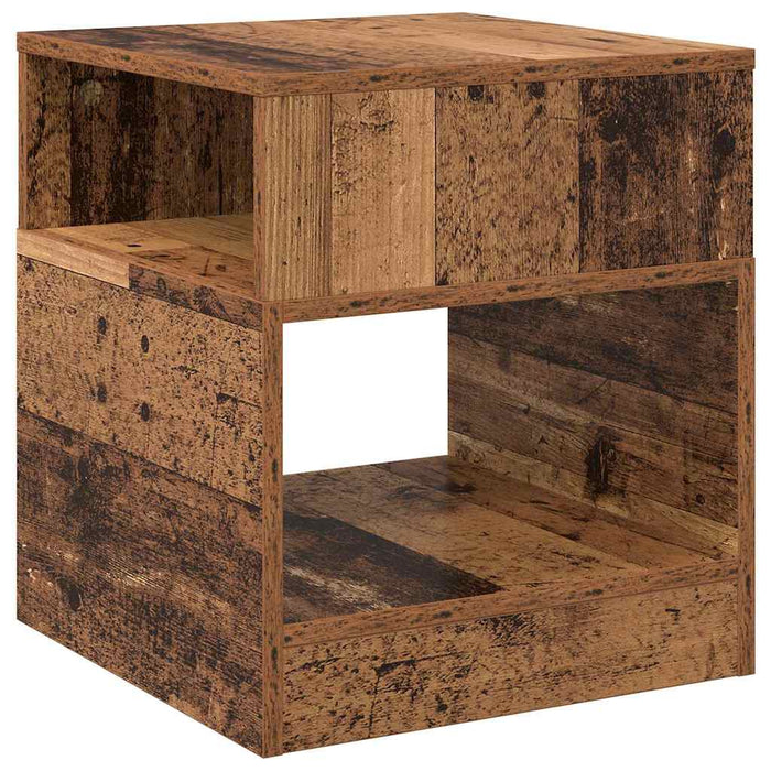 Masă laterală 2 pcs Lemn vechi 40,5 x 40 x 45 cm Lemn compozit - WALTI WALTI