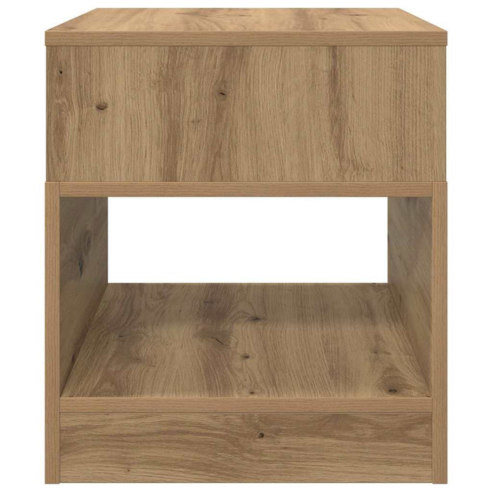 Masă laterală Stejar Artizanal 40,5 x 40 x 45 cm Lemn compozit - WALTI WALTI