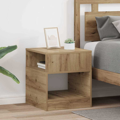 Masă laterală 2 pcs Stejar Artizanal 40,5 x 40 x 45 cm - WALTI WALTI