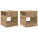 Masă laterală 2 pcs Stejar Artizanal 40,5 x 40 x 45 cm - WALTI WALTI