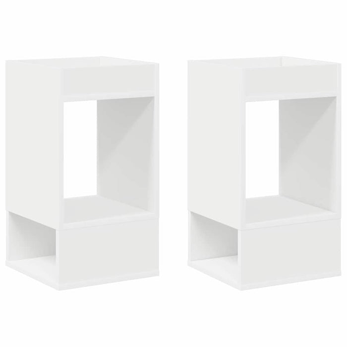 Masă laterală 2 pcs Alb 30 x 30 x 56 cm Lemn compozit - WALTI WALTI