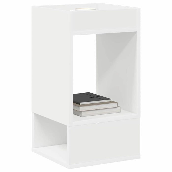 Masă laterală 2 pcs Alb 30 x 30 x 56 cm Lemn compozit - WALTI WALTI