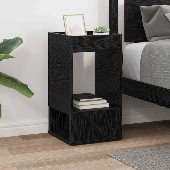 Masă laterală Stejar Negru 30 x 30 x 56 cm Lemn compozit - WALTI WALTI