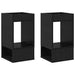 Masă laterală 2 pcs Stejar Negru 30 x 30 x 56 cm Lemn compozit - WALTI WALTI