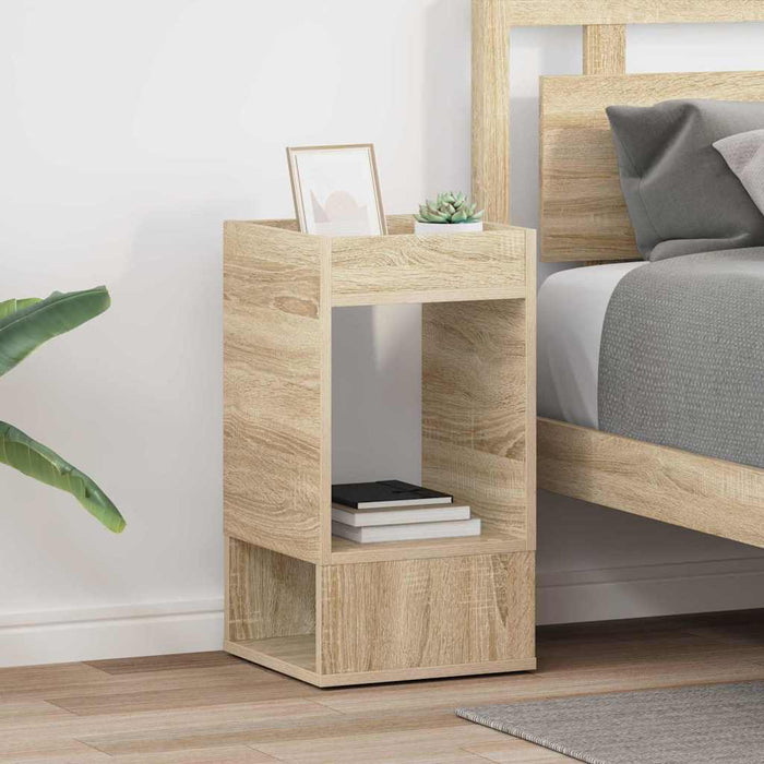 Masă laterală 2 pcs Stejar Sonoma 30 x 30 x 56 cm Lemn compozit - WALTI WALTI