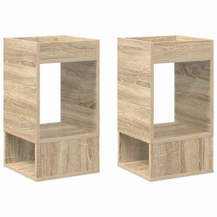 Masă laterală 2 pcs Stejar Sonoma 30 x 30 x 56 cm Lemn compozit - WALTI WALTI
