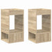 Masă laterală 2 pcs Stejar Sonoma 30 x 30 x 56 cm Lemn compozit - WALTI WALTI