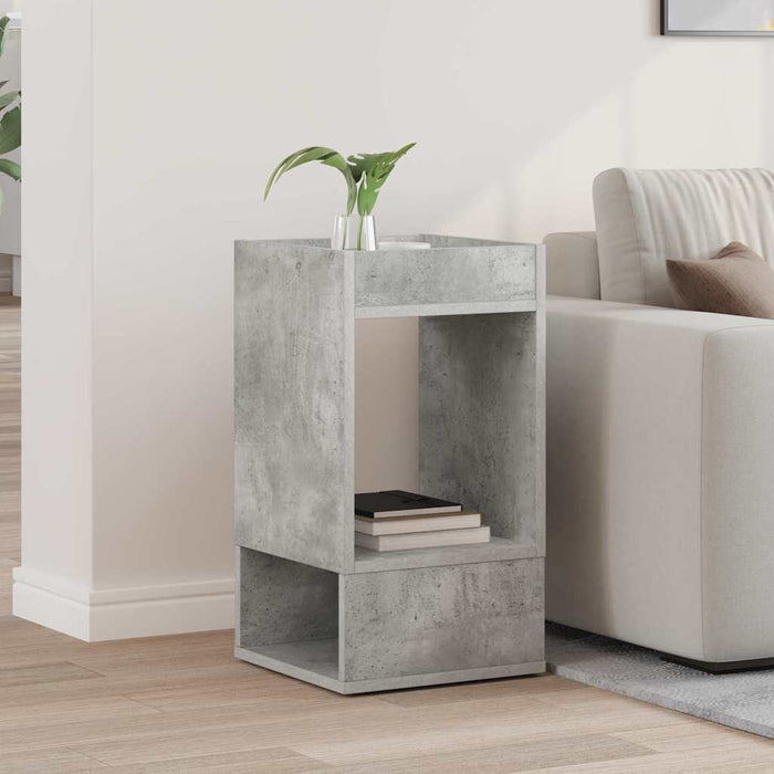 Masă laterală Gri din beton 30 x 30 x 56 cm Lemn compozit - WALTI WALTI