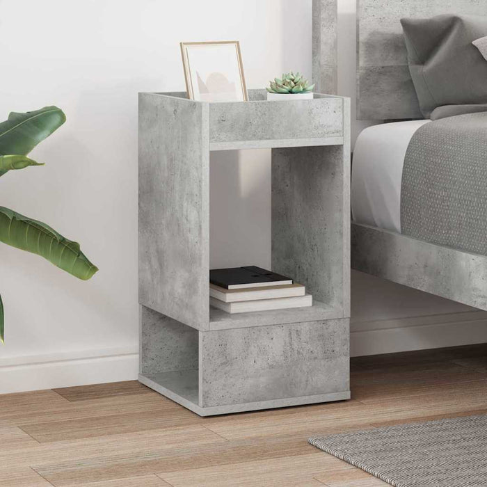 Masă laterală Gri din beton 30 x 30 x 56 cm Lemn compozit - WALTI WALTI