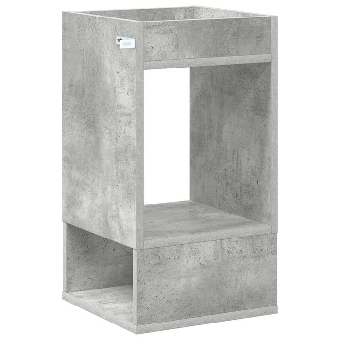 Masă laterală Gri din beton 30 x 30 x 56 cm Lemn compozit - WALTI WALTI