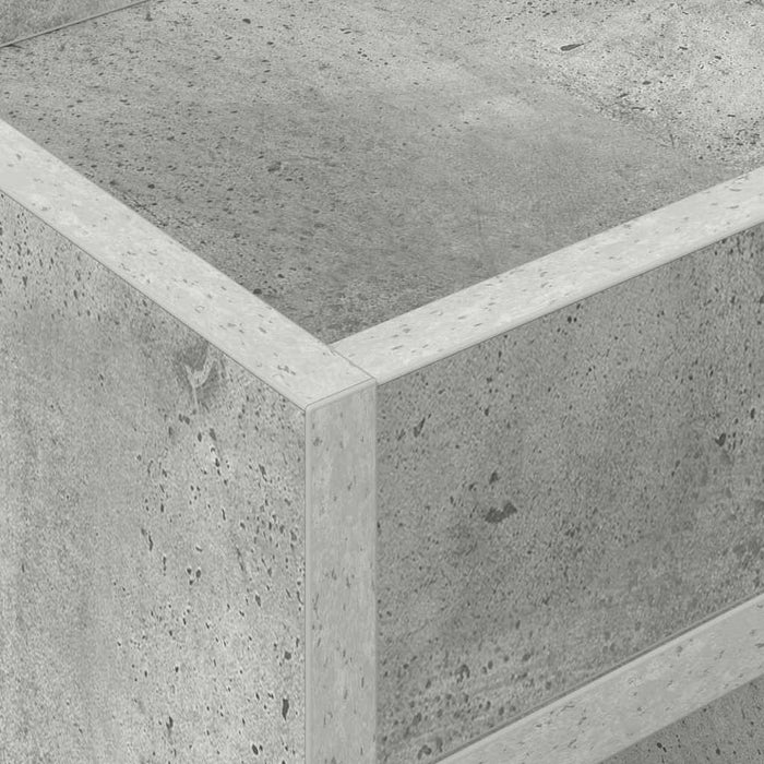 Masă laterală 2 pcs Gri din beton 30 x 30 x 56 cm Lemn compozit - WALTI WALTI