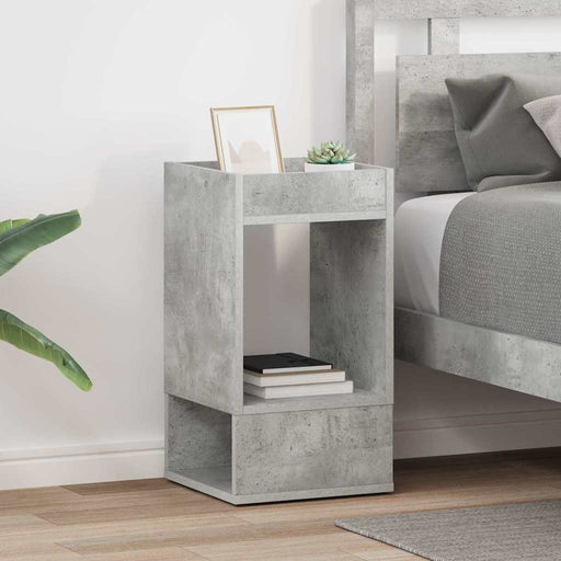 Masă laterală 2 pcs Gri din beton 30 x 30 x 56 cm Lemn compozit - WALTI WALTI