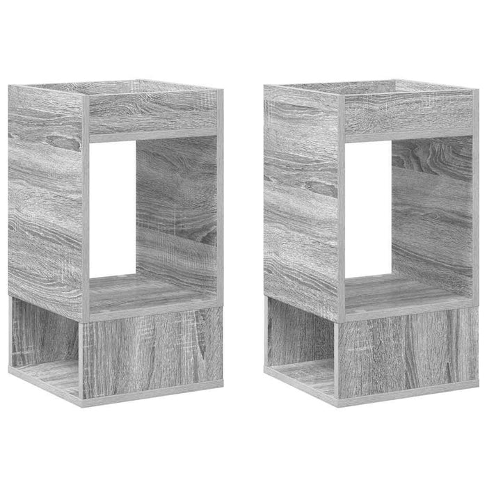 Masă laterală 2 pcs Gri Sonoma 30 x 30 x 56 cm Lemn compozit - WALTI WALTI