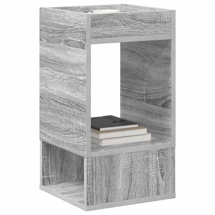 Masă laterală 2 pcs Gri Sonoma 30 x 30 x 56 cm Lemn compozit - WALTI WALTI