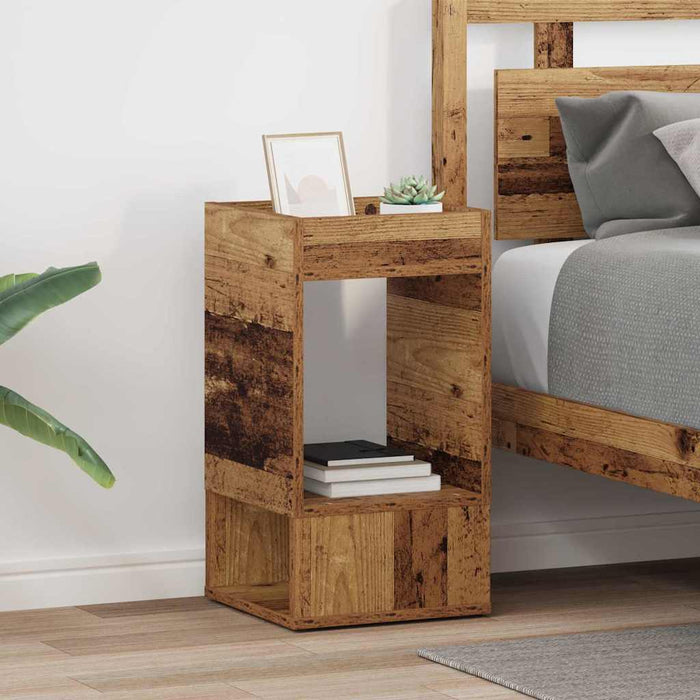 Masă laterală 2 pcs Lemn vechi 30 x 30 x 56 cm Lemn compozit - WALTI WALTI