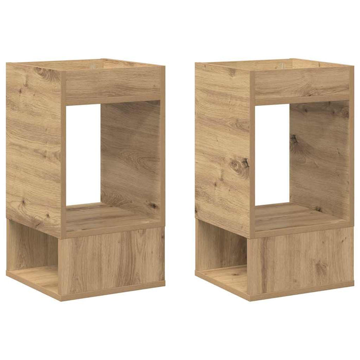 Masă laterală 2 pcs Stejar Artizanal 30 x 30 x 56 cm - WALTI WALTI