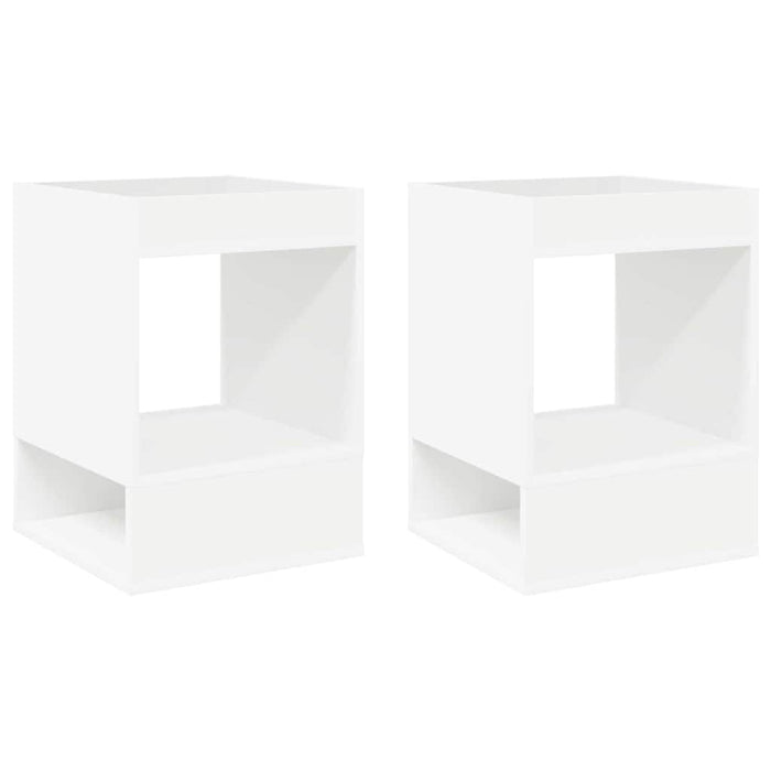 Masă laterală 2 pcs Alb 40 x 40 x 56 cm Lemn compozit - WALTI WALTI