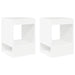 Masă laterală 2 pcs Alb 40 x 40 x 56 cm Lemn compozit - WALTI WALTI