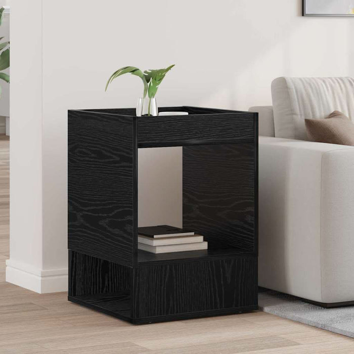 Masă laterală Stejar Negru 40 x 40 x 56 cm Lemn compozit - WALTI WALTI