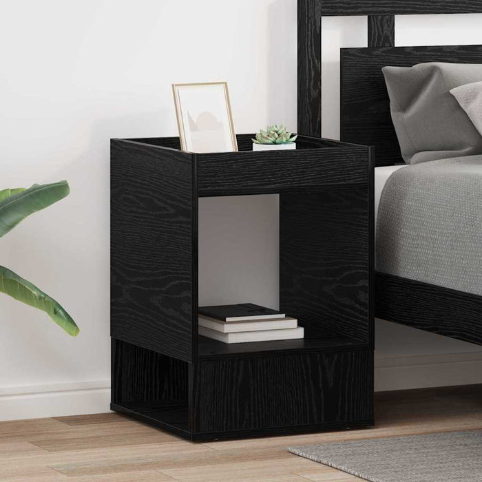 Masă laterală 2 pcs Stejar Negru 40 x 40 x 56 cm Lemn compozit - WALTI WALTI