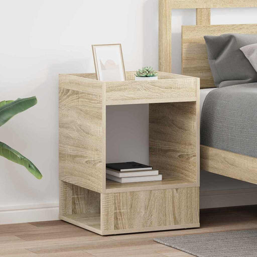 Masă laterală 2 pcs Stejar Sonoma 40 x 40 x 56 cm Lemn compozit - WALTI WALTI