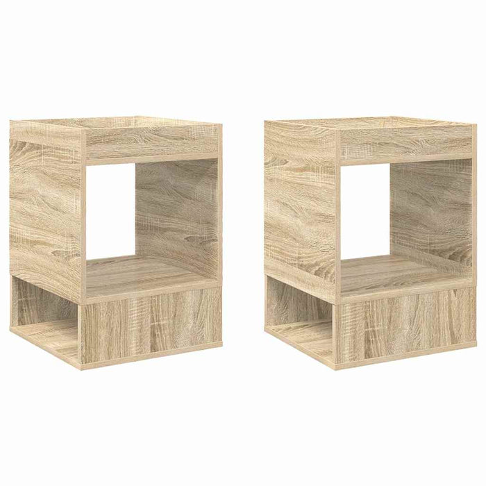 Masă laterală 2 pcs Stejar Sonoma 40 x 40 x 56 cm Lemn compozit - WALTI WALTI