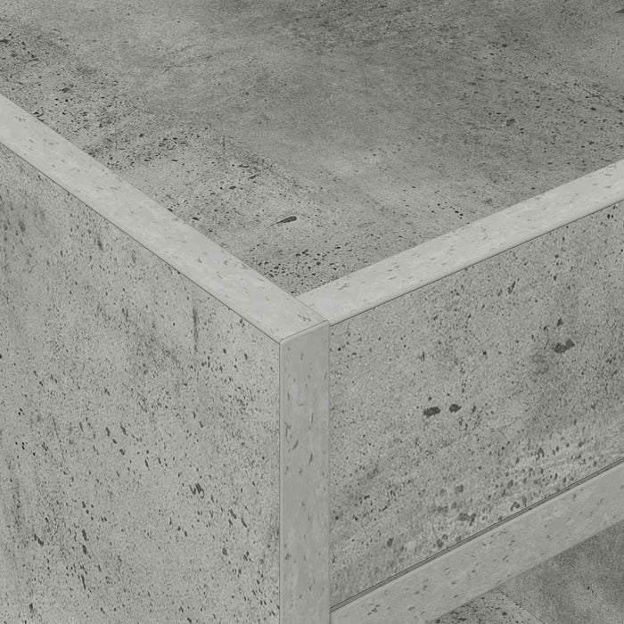 Masă laterală 2 pcs Gri din beton 40 x 40 x 56 cm Lemn compozit - WALTI WALTI