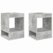 Masă laterală 2 pcs Gri din beton 40 x 40 x 56 cm Lemn compozit - WALTI WALTI
