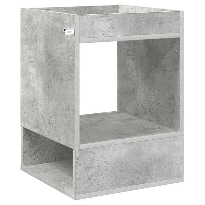 Masă laterală 2 pcs Gri din beton 40 x 40 x 56 cm Lemn compozit - WALTI WALTI