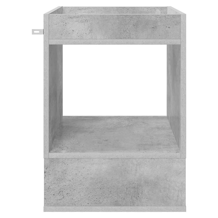 Masă laterală 2 pcs Gri din beton 40 x 40 x 56 cm Lemn compozit - WALTI WALTI