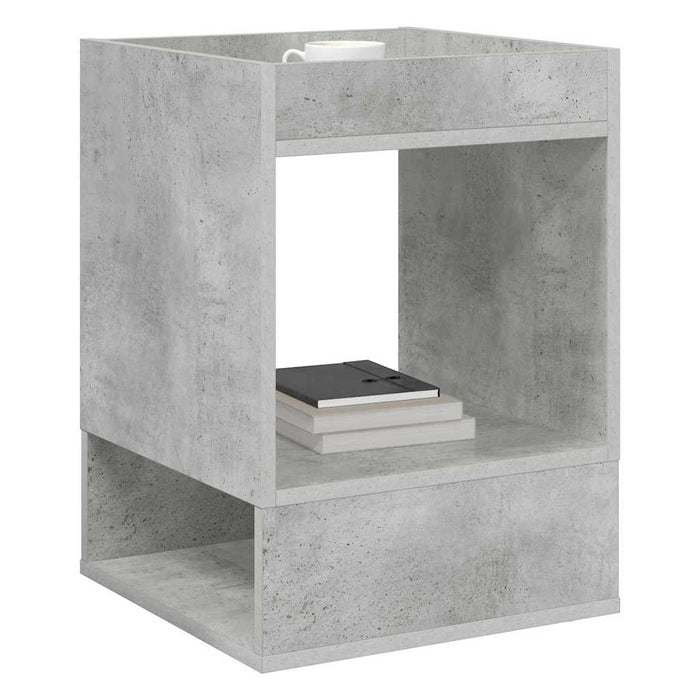 Masă laterală 2 pcs Gri din beton 40 x 40 x 56 cm Lemn compozit - WALTI WALTI