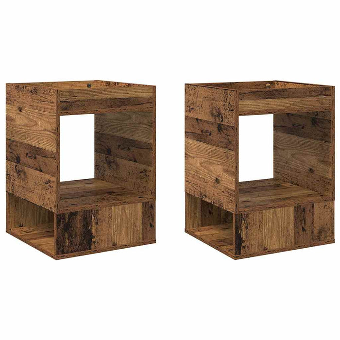 Masă laterală 2 pcs Lemn vechi 40 x 40 x 56 cm Lemn compozit - WALTI WALTI