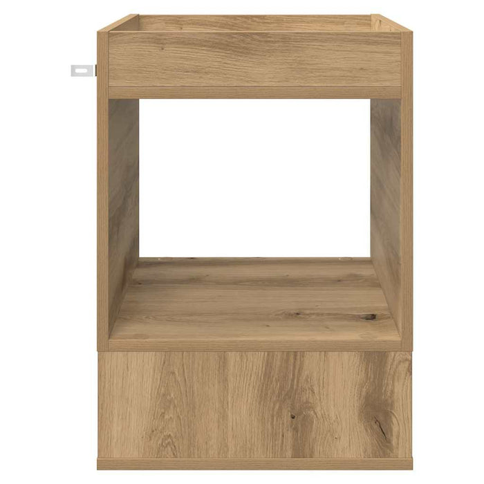 Masă laterală Stejar Artizanal 40 x 40 x 56 cm Lemn compozit - WALTI WALTI