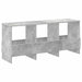 Raft pentru reviste Gri din beton 102 x 30 x 45 cm - WALTI WALTI