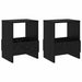 Raft pentru reviste 2 pcs Stejar Negru 35 x 30 x 45 cm - WALTI WALTI