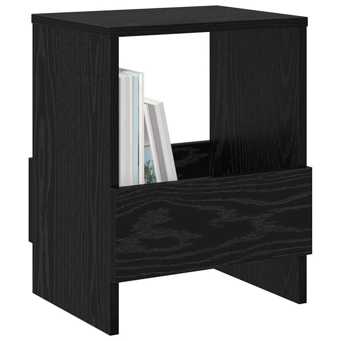 Raft pentru reviste 2 pcs Stejar Negru 35 x 30 x 45 cm - WALTI WALTI